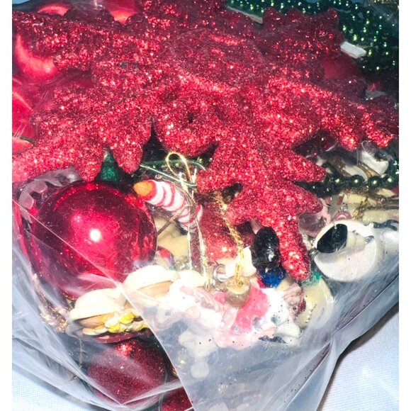 Holiday Bundle With Mixed Small Christmas Ornaments & Ornament Hooks - Picture 6 of 6